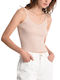 Molly Bracken Women's Blouse with Straps Pink