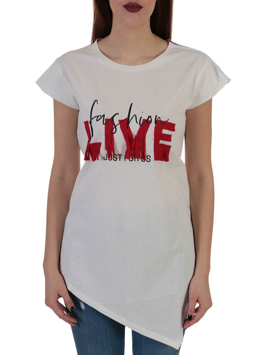 Relish Fashion Adcorrent T-Shirt White