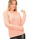 Potre Damen Langarm Pullover Orange