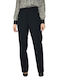 Damen Stoff Hose Schwarz