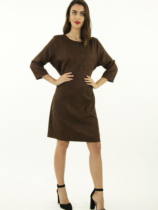 Kalliope Mini Dress Brown