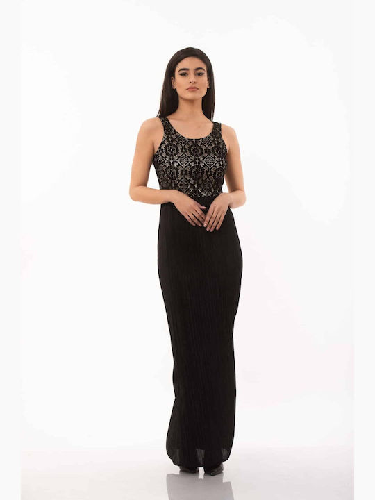 Ad'Oro Sommer Maxi Kleid Schwarz