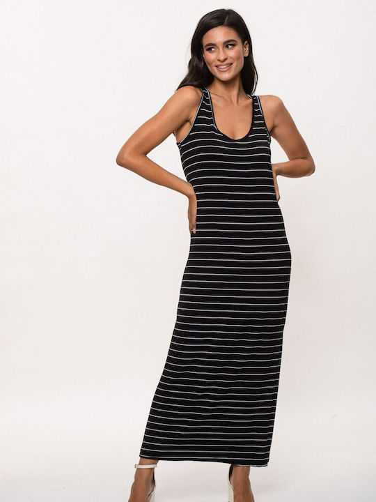 Ad'Oro Summer Maxi Dress Black