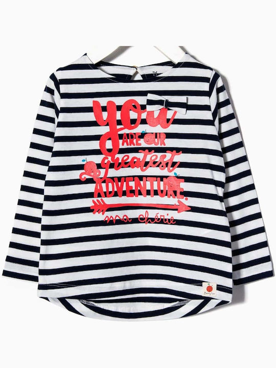 Zippy Kids Blouse Long Sleeve Navy Blue Long Sleeve