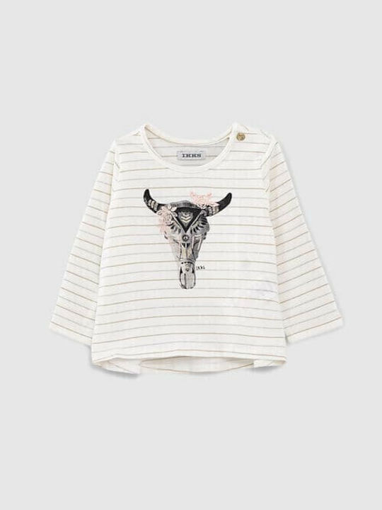 Ikks Kids Blouse Long Sleeve White Taurus