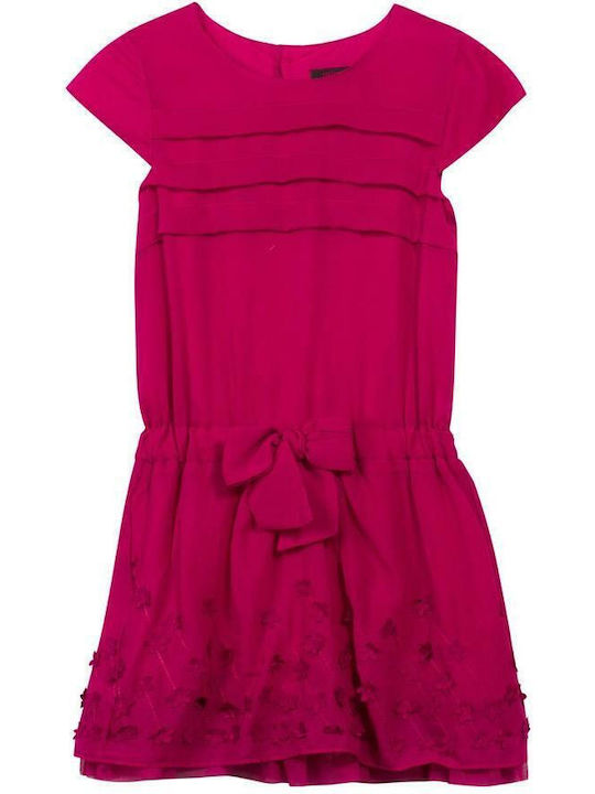 Catimini Robe Spirit Couture Rochie pentru Copii Mâneci scurte Fuchsia