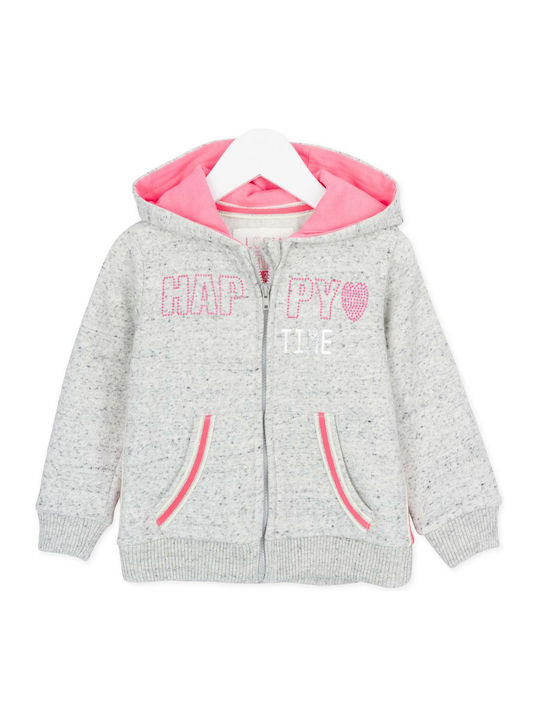 Kinderstrickjacke Fleece Gray