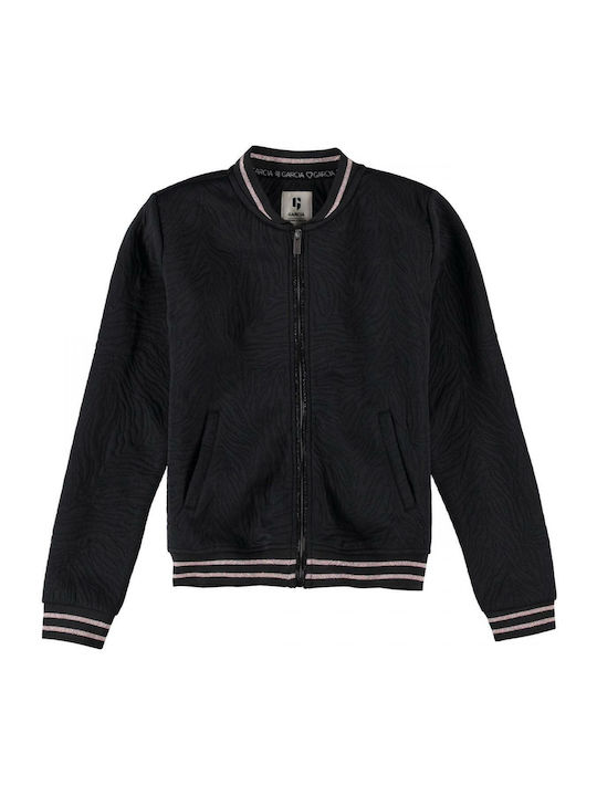 Bluze și Hanorace Pentru Copii Hanorac Negru Zebra Pattern Sweat Cardigan