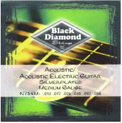 Black Diamond N754M Set of Acoustic Guitar Strings 13-56