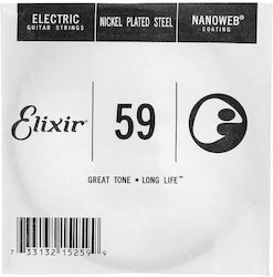 Elixir Nanoweb Μονή Χορδή Nickel Plated Steel Λ...