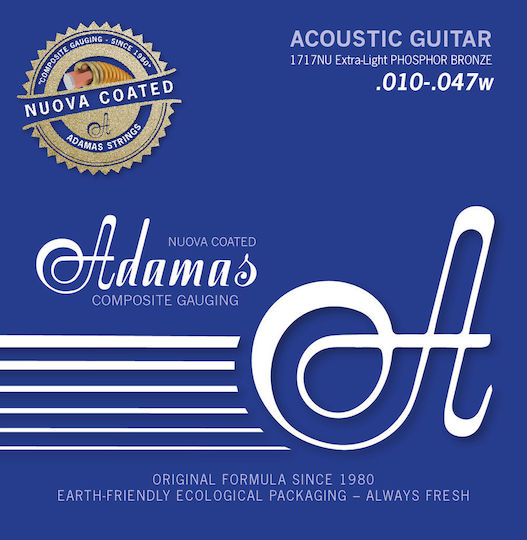 Adamas Nuova Coated Set of Bass Strings Phosphor Bronze 10 - 47