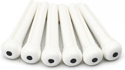 String Wedge End Pin Plastic Plastic 1 Piece in White Color
