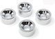 Винтове Neck Bushing Хром 12 X 6mm за Плочка за Врат 4 броя в Сребрист Цвят