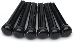 String Wedge End Pin Plastic Plastic 1 Piece in Black Color