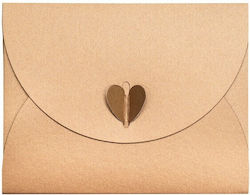 Carte de felicitări 12x12cm în culoarea Auriu