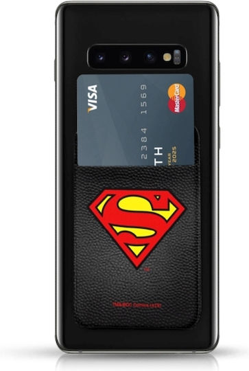 Phone Stickers Pu Leather Pocket Stickers Black