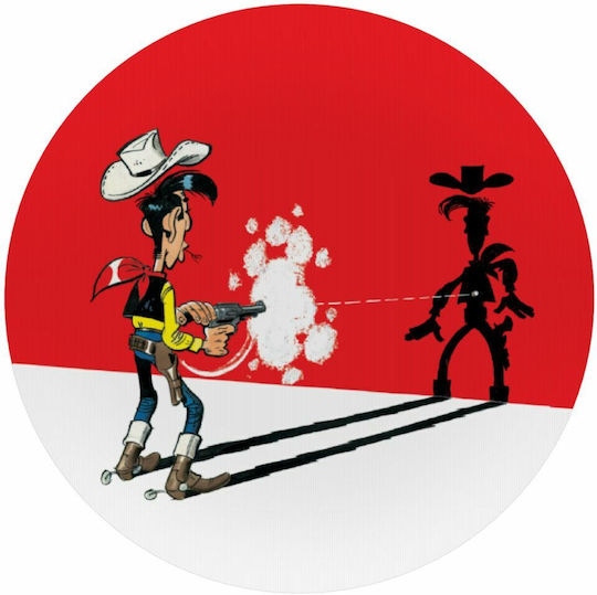 Koupakoupa Λούκυ Λουκ Σκιές Mouse Pad (200mm) Κόκκινο KP_6709_MOUSEPAD-ROUND