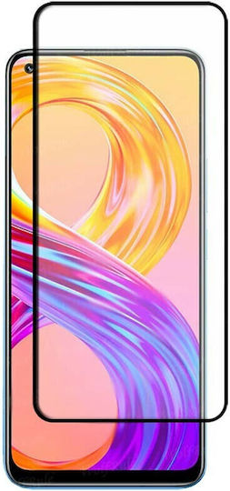 Full Glue Full Face Tempered Glass Μαύρο (Realme 8/8 Pro)