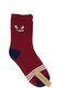 Noidinotte Kindersocken Kniehohe Burgundisch