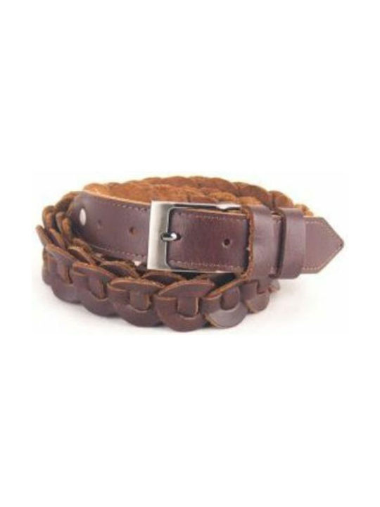 Leather Women's Belt Brown