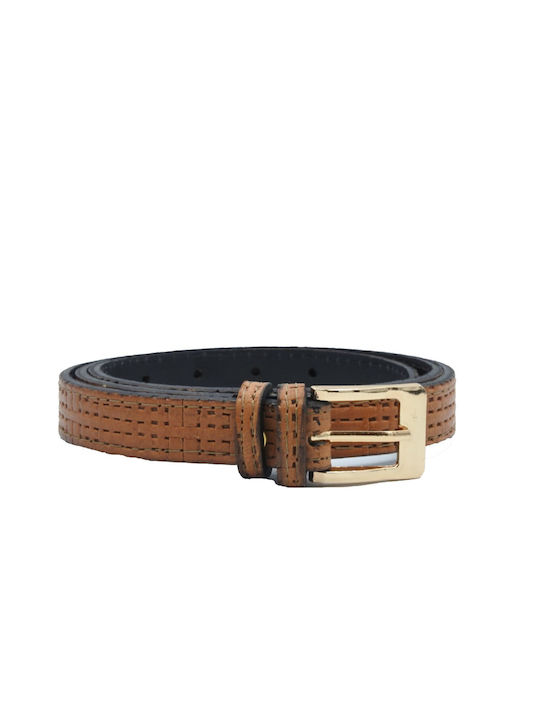 Leather Lab Leather Women's Belt Tabac Brown