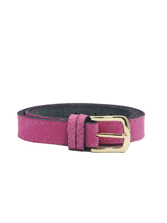 Leather Lab Leather Women's Belt Fuchsia