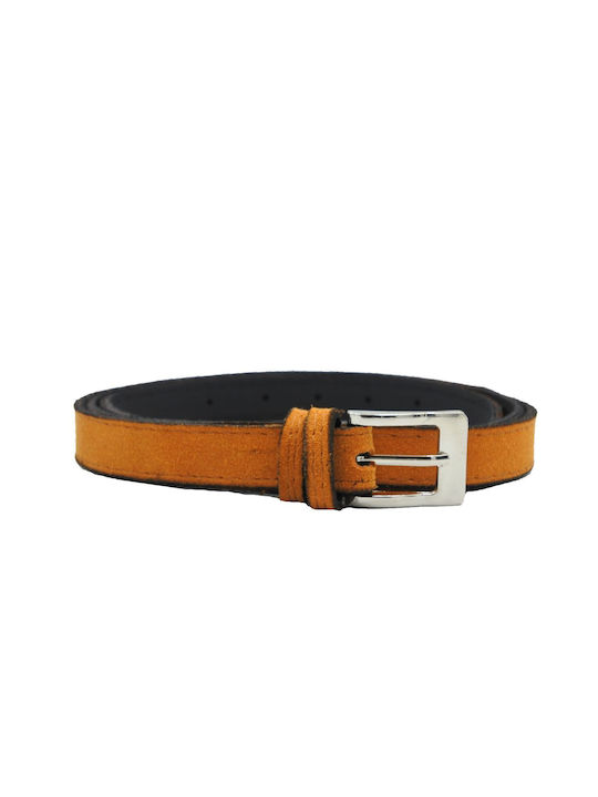 Leather Lab Leather Women's Belt Orange