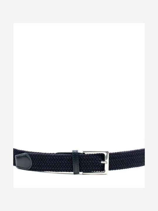 Belt Ανδρική Ζώνη Πλεκτή Navy Μπλε