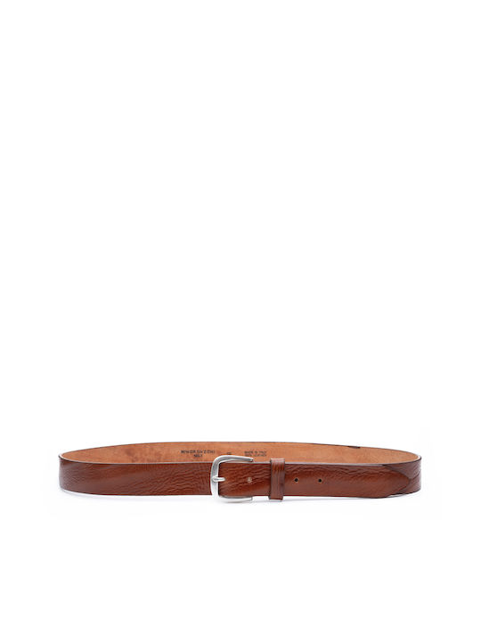 Minoronzoni 1953 Men's Leather Belt Tabac Brown