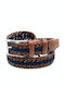 Men's Belt Knitted Tabac Brown