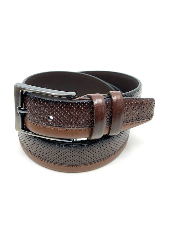 Legend Accessories Men's Leather Belt Brown