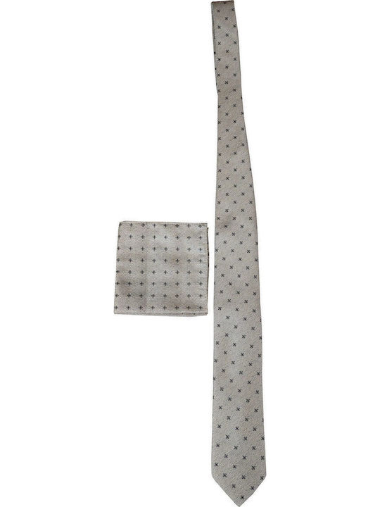 19V69 Versace Men's Tie Set Monochrome Gray