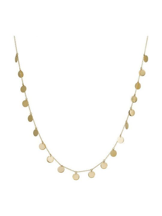 Circles Halsband aus Gold 14K