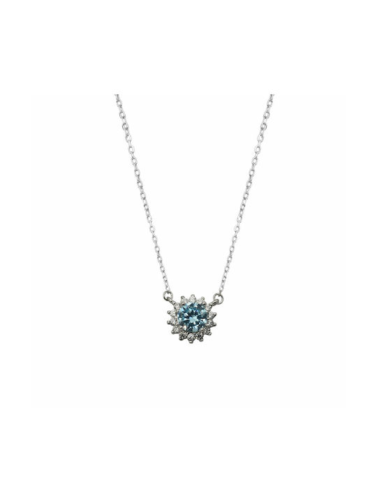 Necklace Rosette from Silver