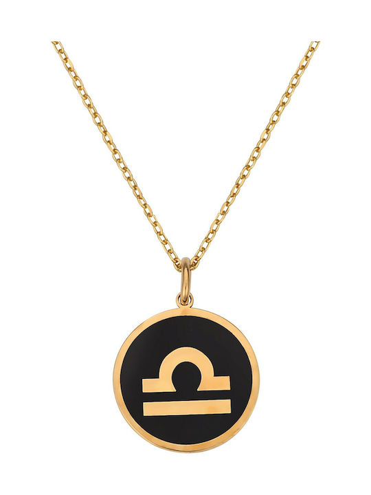 Necklace Zodiac Sign from Gold Plated Silver