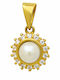 Goldjewels Charm Cu Pietre Din Aur Galben 14 Carate