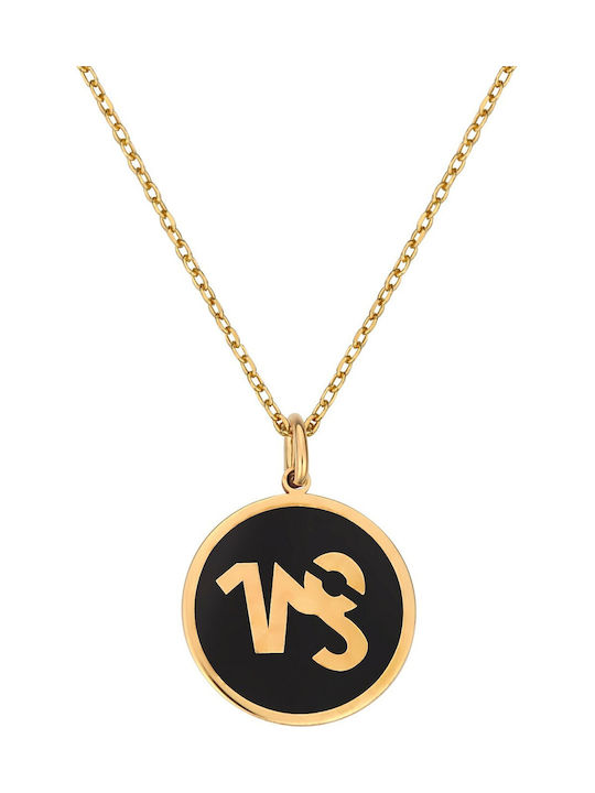 Necklace Zodiac Sign from Gold Plated Silver