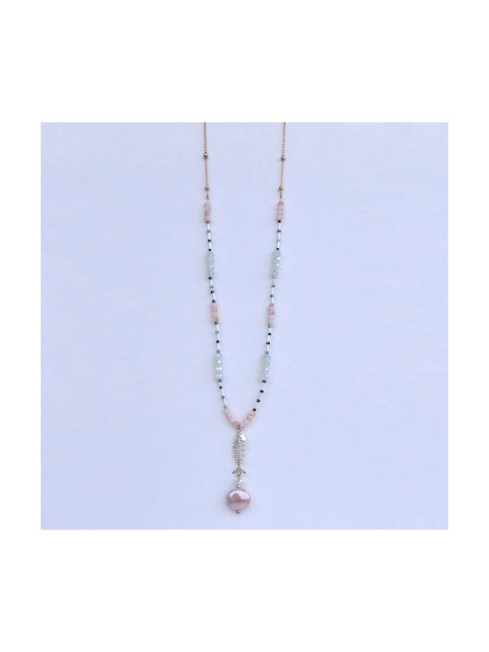 Necklace with Pink Gold Plating