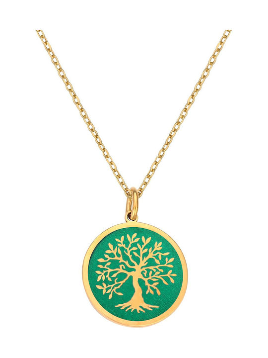 Necklace Tree from Gold Plated Silver