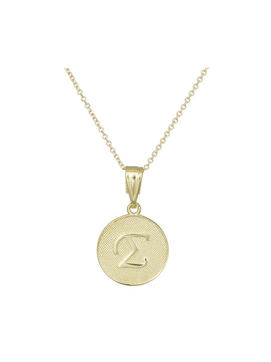 Necklace Monogram from Gold 14K