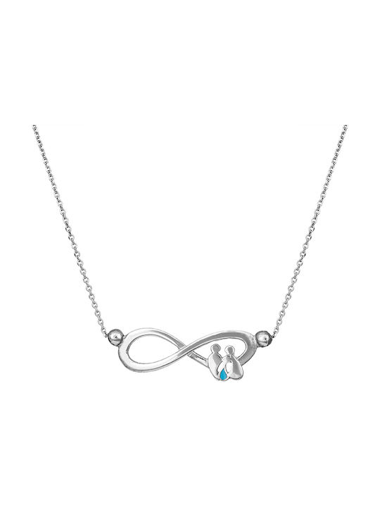 Necklace Infinity from Silver