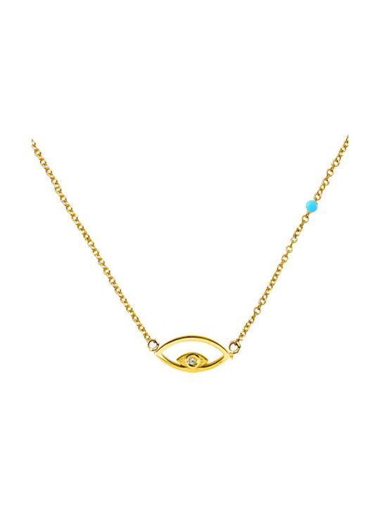 Necklace Eye from Gold 14K