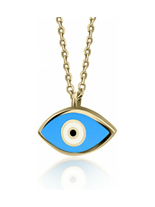 Necklace Eye from Gold 9 K