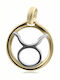Chrilia Charm Зодиакален Знак Телец от Жълто Злато 14 Карата