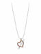 Exis Jewellery Κολιέ με σχέδιο Καρδιά από Ασήμι