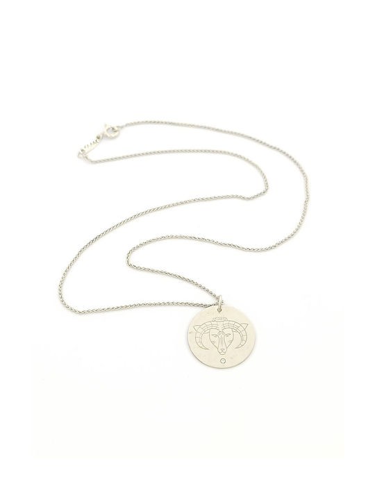 Kirkikosmima Necklace Zodiac Sign from Silver