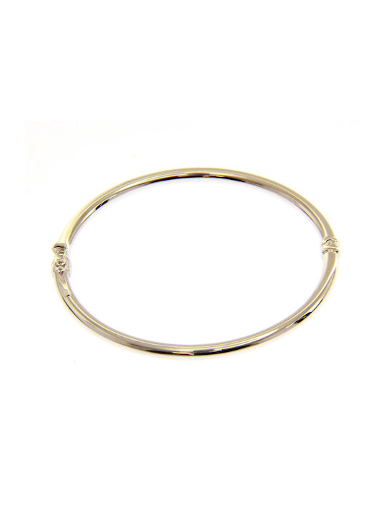 Mentzos Bracelet Handcuffs made of White Gold 14K