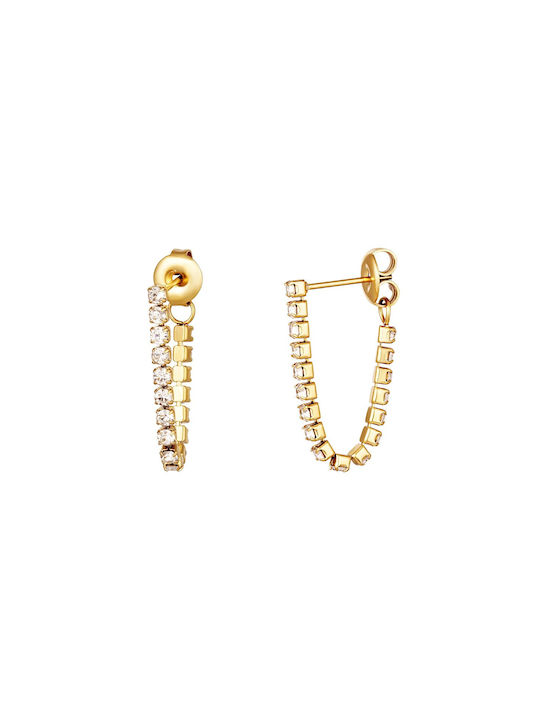 Earrings made of Steel Gold Plated