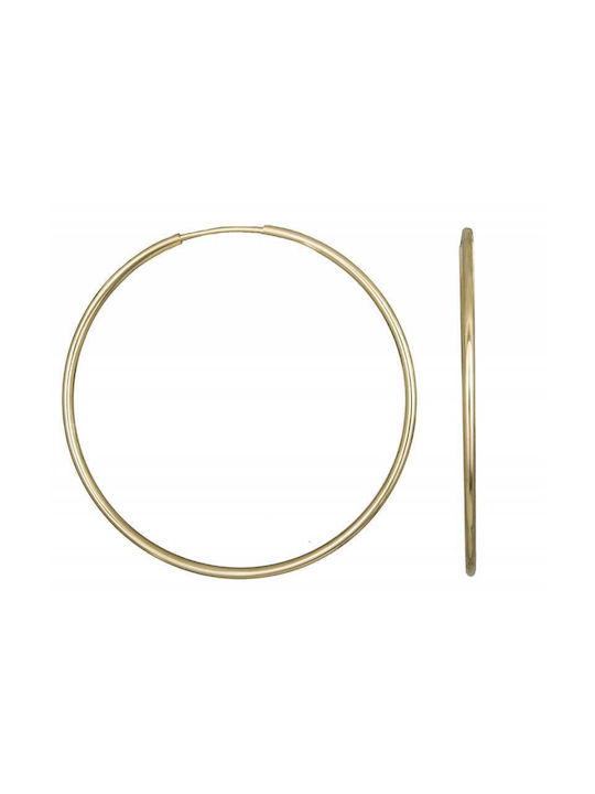 Earrings Hoops made of Gold 14K