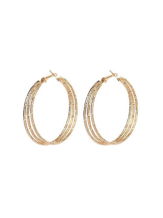 Earrings Hoops Gold Plated